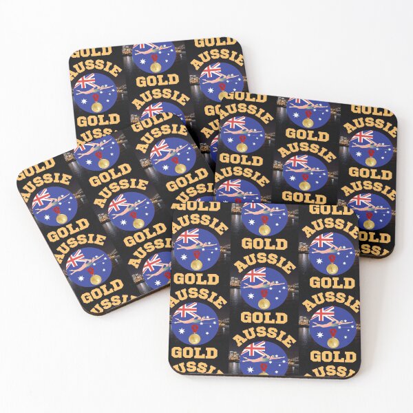 Item preview, Australia Swim Team Gold designed and sold by WoodburyLake.