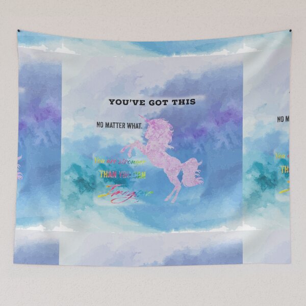 Item preview, You Have Got This, You Are Stronger Than You Can Imagine in black and tie dye font designed and sold by UncleStuScience.