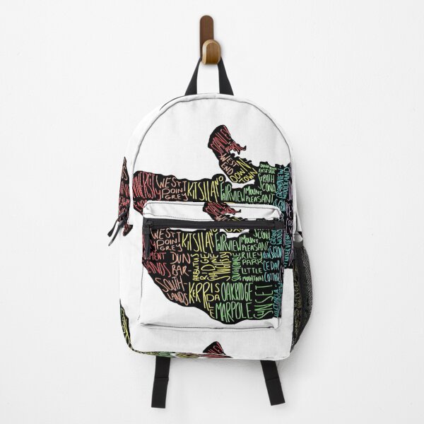 Item preview, Vancouver neighbourhood map in rainbow designed and sold by Stephanie Roberts.
