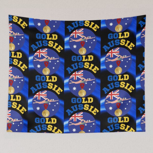 Item preview, Australia Swim Team Gold designed and sold by WoodburyLake.