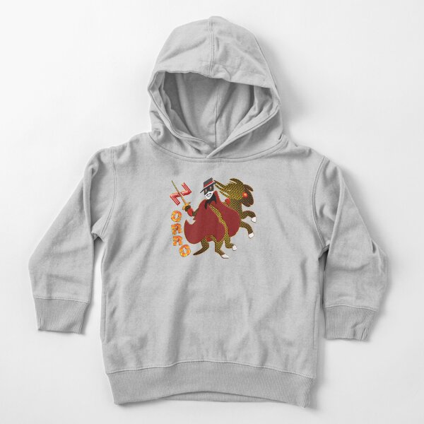 In the name of Zorro - rider on fire sharp sword Toddler Pullover Hoodie