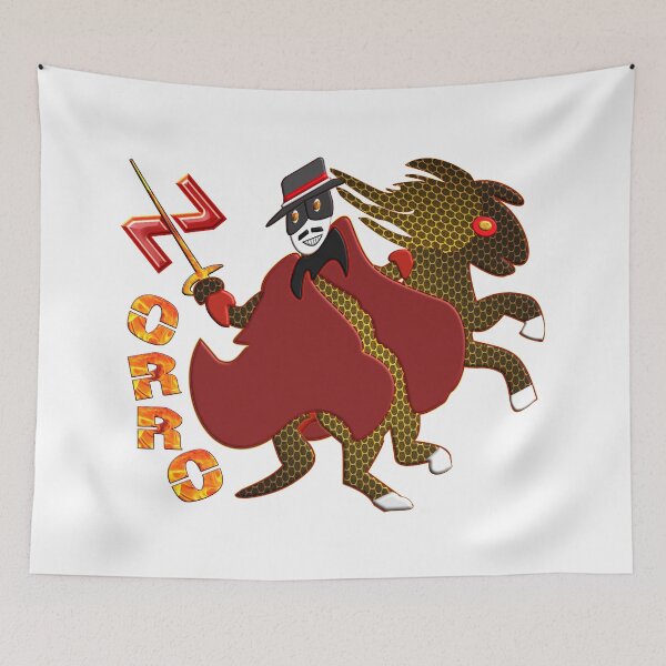 Item preview, In the name of Zorro - rider on fire sharp sword designed and sold by Ralek.