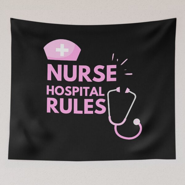 Item preview, Nurse hospital rules cute gifts  designed and sold by Natkopod.