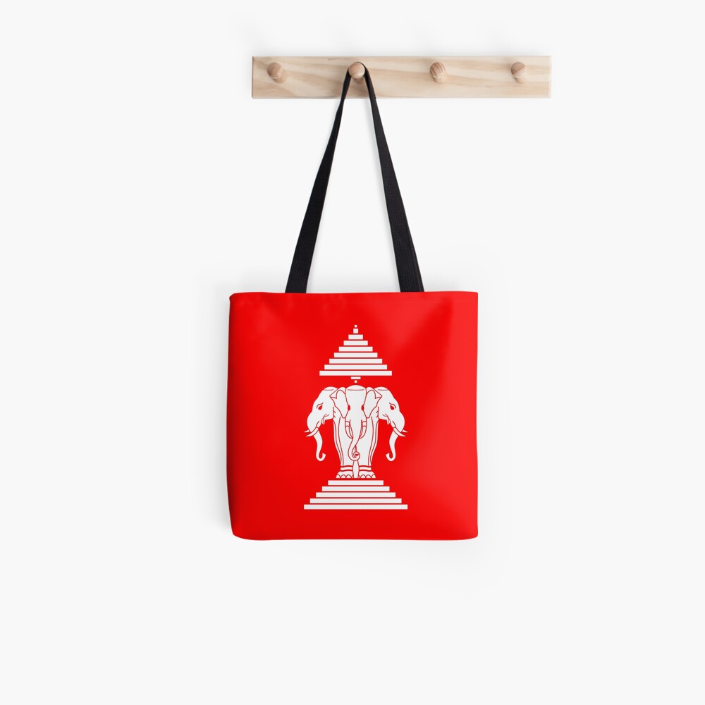 Flag of Laos (1952-1975) Tote Bag