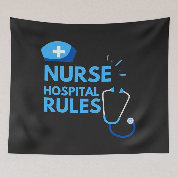 Item preview, Nurse hospital rules cute gifts designed and sold by Natkopod.