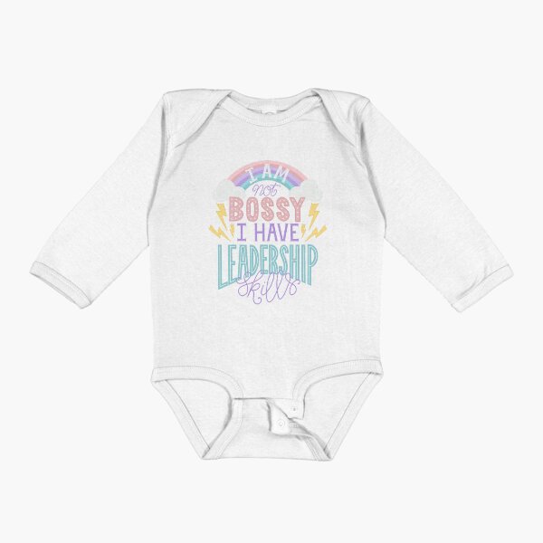 Item preview, Not Bossy Leadership Skills - Pastel Lettering Girl Feminist Quote designed and sold by Kit Cronk.
