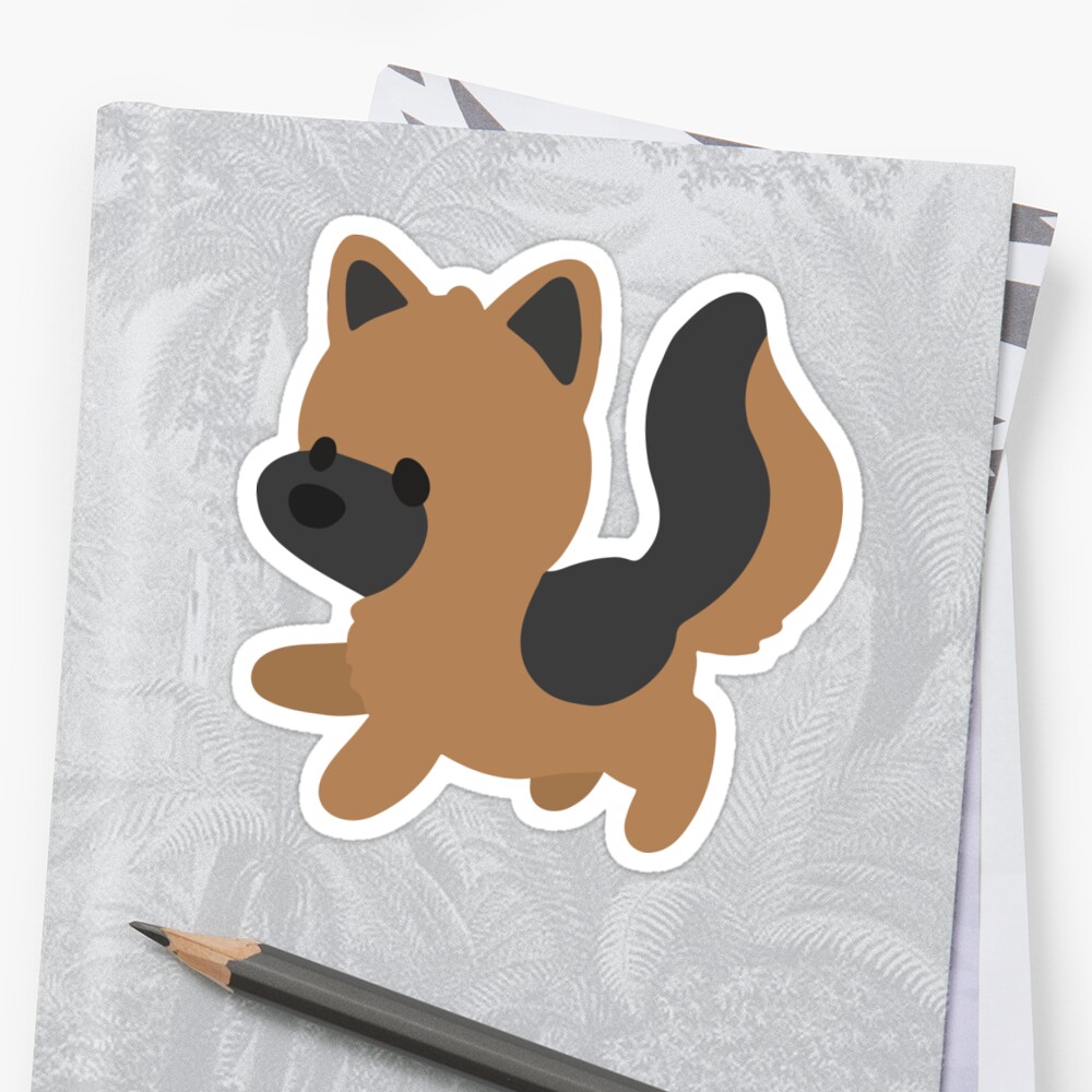 "Chibi German Shepherd" Stickers By NcdoggGraphics | Redbubble