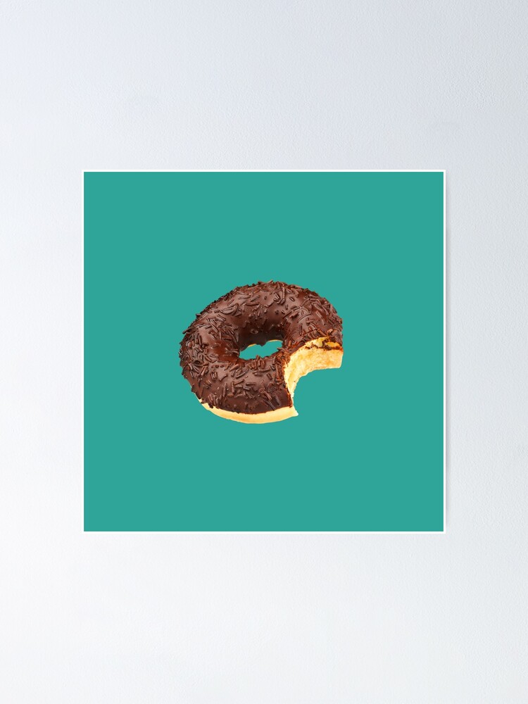 "simple chocolate doughnut" Poster by miaokim Redbubble