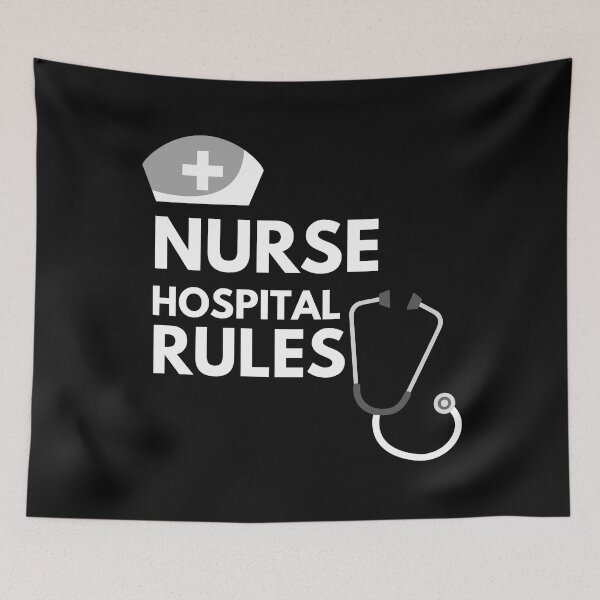 Item preview, Nurse hospital rules cute gifts designed and sold by Natkopod.
