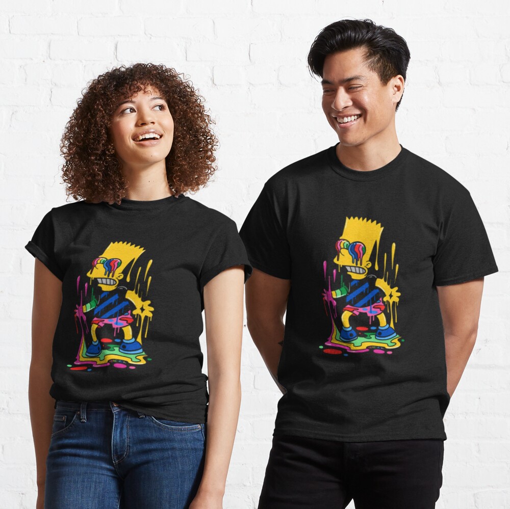 Trippy Bart Simpsons T-Shirt The Simpsons Size S-3XL