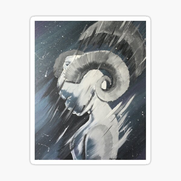 The Rays of Aries Sticker