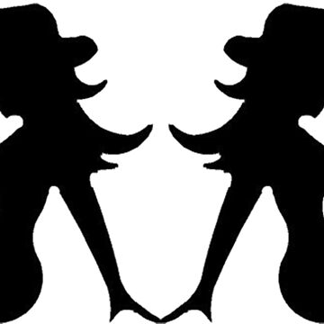 "Cowgirl Mudflap Girls" Metal Print for Sale by monarchgraphics Redbubble