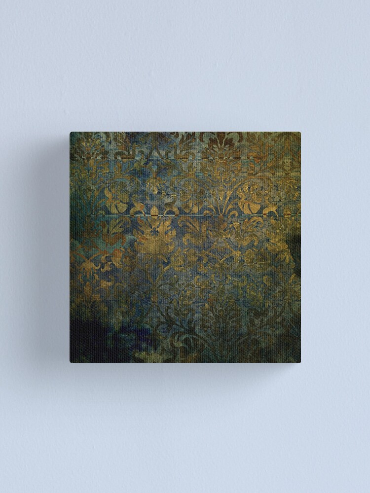 Floral Painting Canvas Picture Red White Grunge 20x20/"