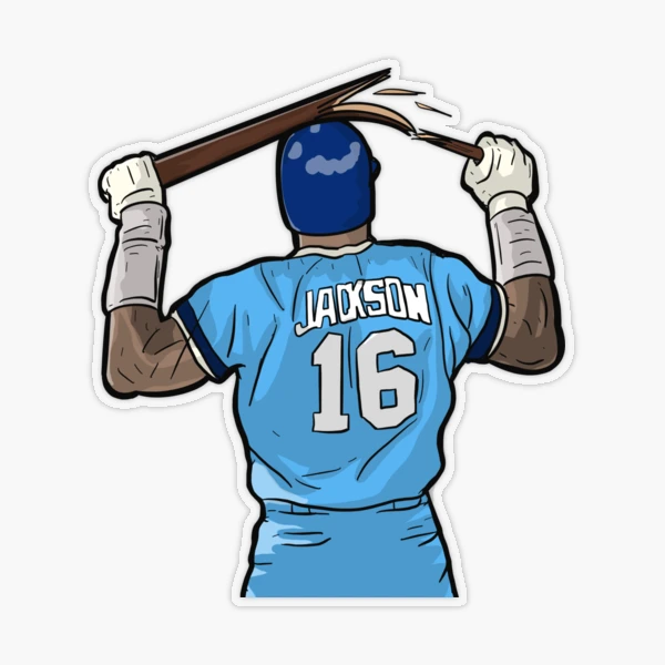 Radtke Sports Bo Jackson Signed Kansas City Royals Powder Blue Framed Custom Jersey - Cut Decal