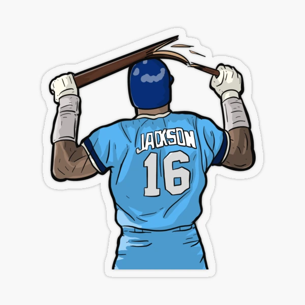 Radtke Sports Bo Jackson Signed Kansas City Royals Powder Blue Framed Custom Jersey - Cut Decal