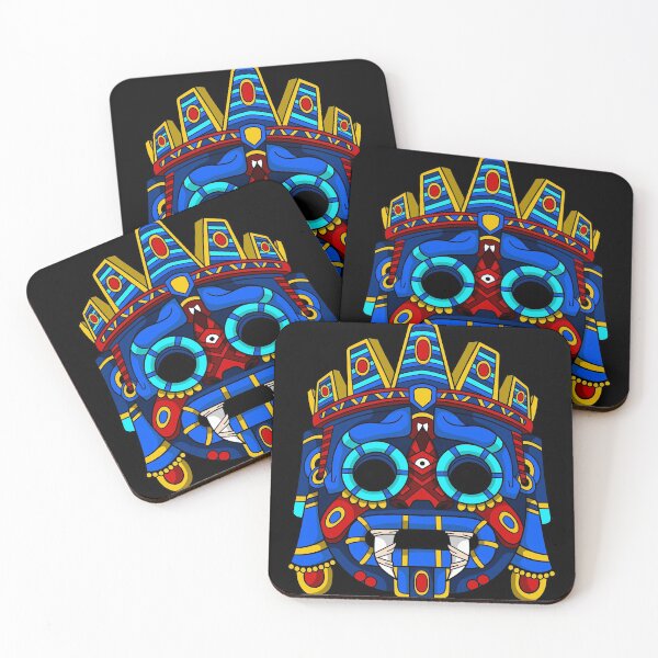 Item preview, tlaloc 1 blue designed and sold by cat poe.