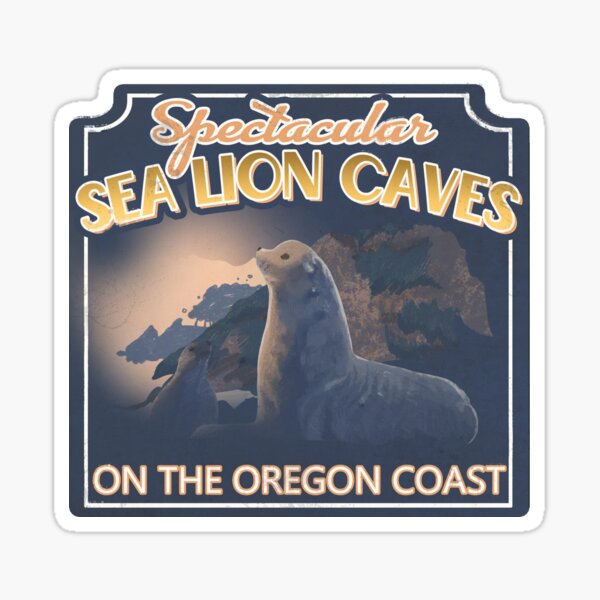 Spectacular Sea Lion Caves Sticker