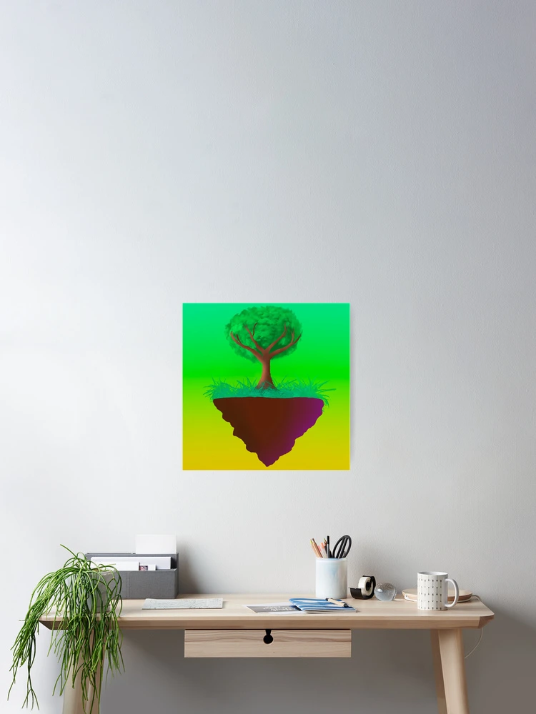 Thumbnail 2 of 3, Poster, Floating Tree designed and sold by AbicArtsStudio.