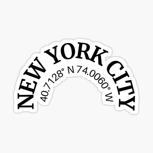 "New York City Sticker" Sticker for Sale by AnnaLubov Redbubble