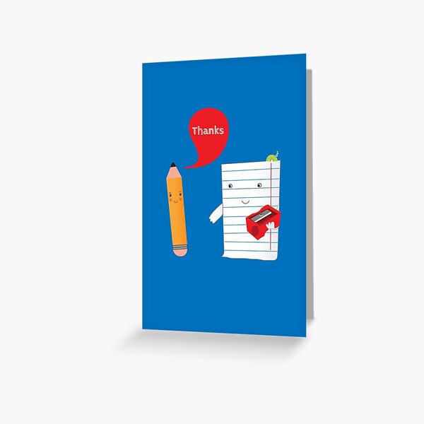 Pencil + paper Greeting Card