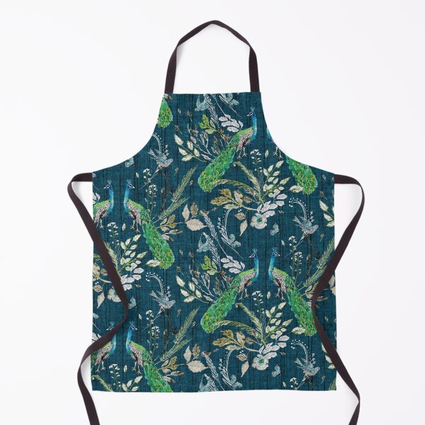 Item preview, Peacock Chinoiserie (teal)  designed and sold by Esther  Fallon Lau.