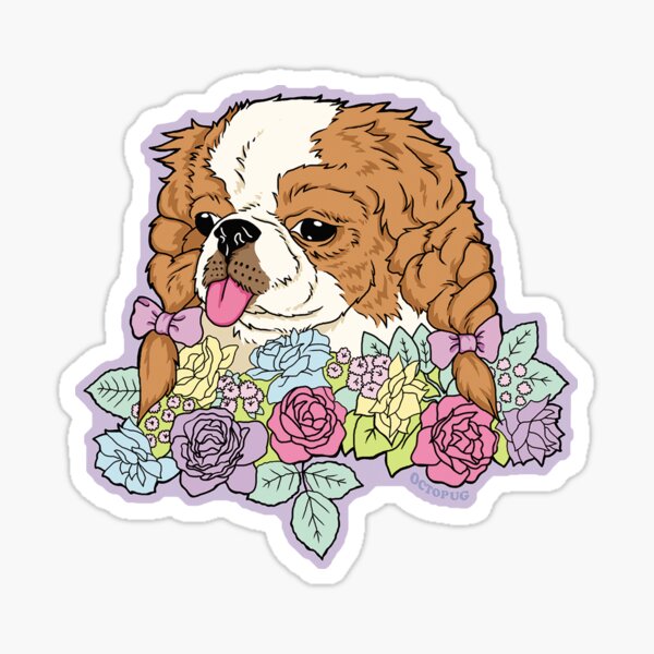 Kitschy Cute Puppy Sticker