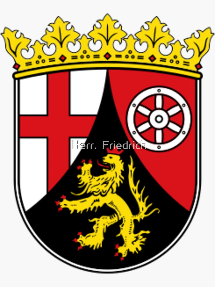 Fahnentuch Deutschland mit Rheinland-Pfalz Wappen klein - Betze-Fan-Shop  Schifferstadt