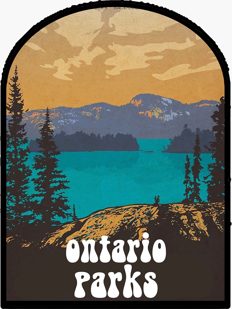 "ontario parks " Sticker for Sale by BOXBAX Redbubble