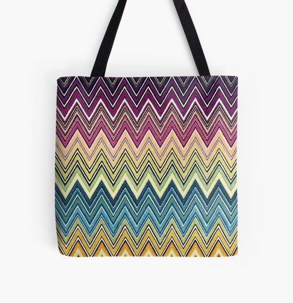 Missoni Zickzack nach Hause Allover-Print Tote Bag
