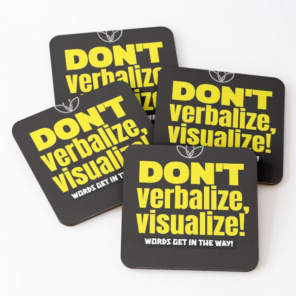 Item preview, Don't verbalize, visualize! Words get in the way! designed and sold by onesignbanner.