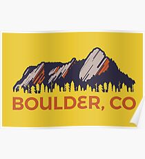Boulder Flatirons Poster
