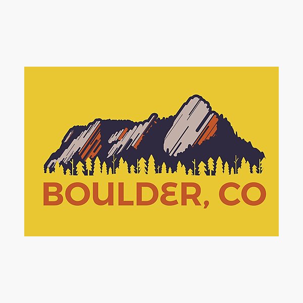 Boulder Flatirons Photographic Print