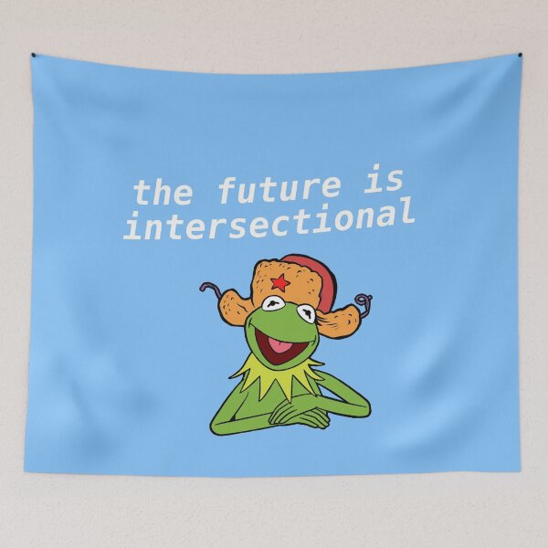 Item preview, The Future Is Intersectional - Kermit Meme designed and sold by Picket Club.