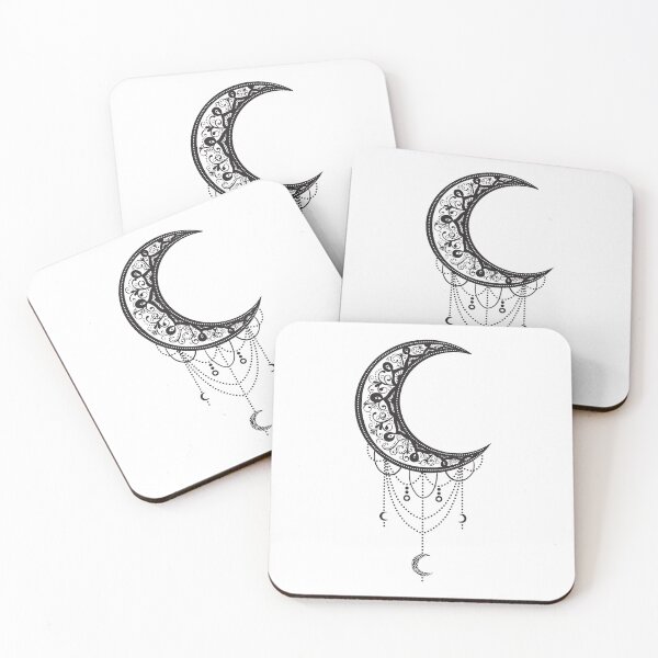 Item preview, National Moon Day Half Moon Mandala  designed and sold by enbrata.