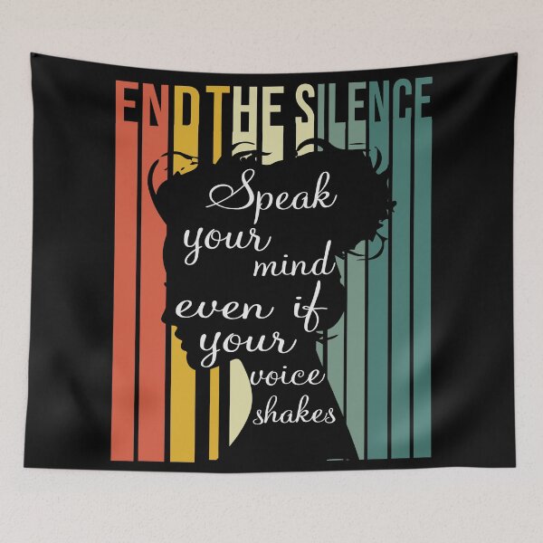 Item preview, Speak your mind even if your voice shakes - end the silence designed and sold by REApparelCo.
