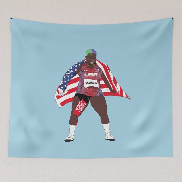 Item preview, Raven Saunders Shot Put Track & Field USA  designed and sold by Hevding.