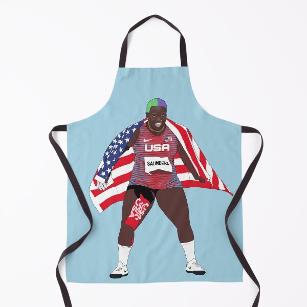Item preview, Raven Saunders Shot Put Track & Field USA designed and sold by Hevding.