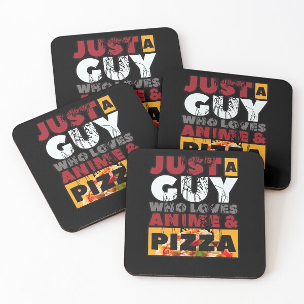 Item preview, Just a guy who loves anime and pizza v2 designed and sold by mwebba2005.