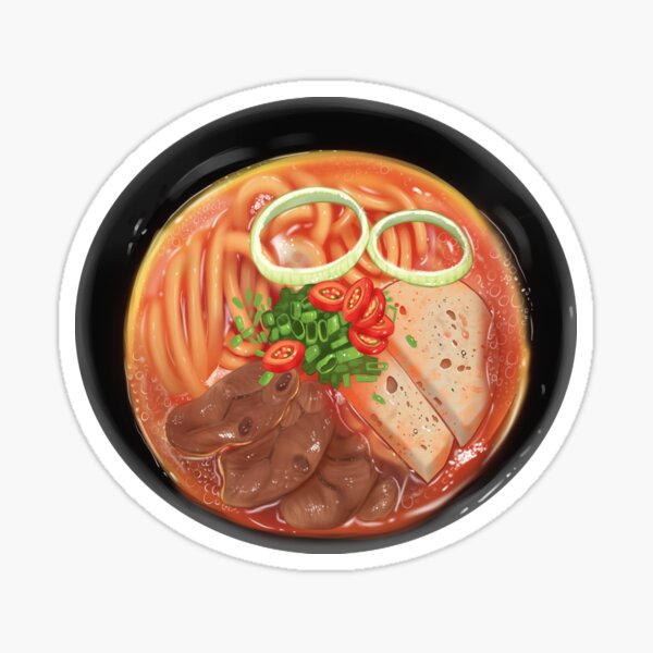 Vietnamese beef noodle Bún Bò Huế Sticker
