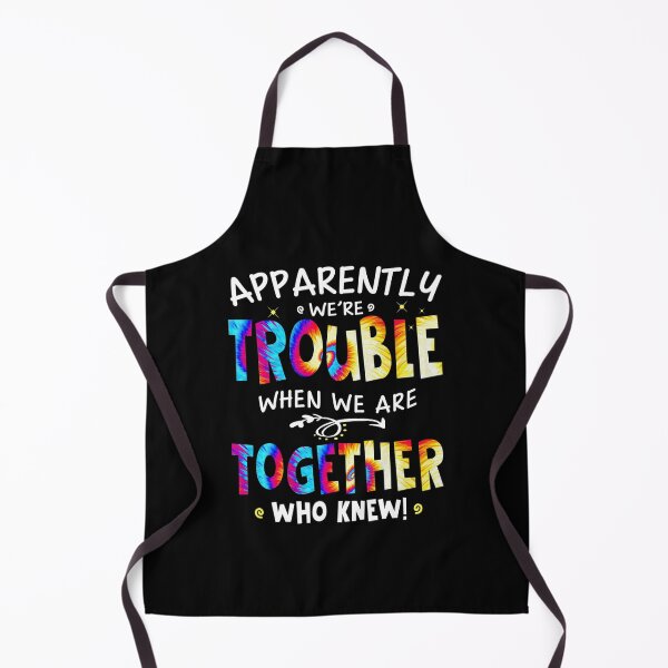 Item preview, Apparently We're Trouble Tie dye Bestie funny best friend Pullover Hoodie designed and sold by JethroShop.