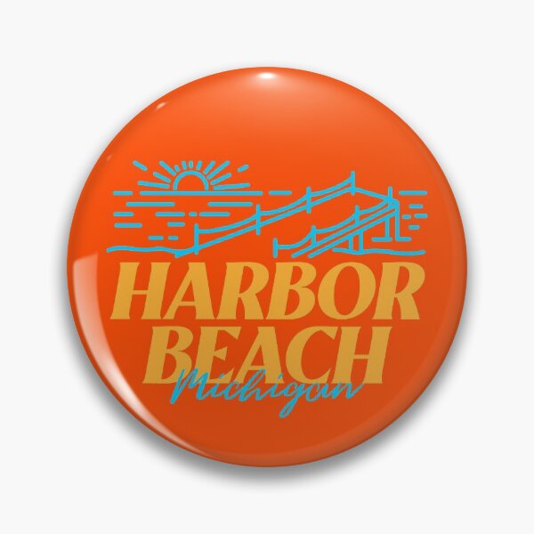 Item preview, Harbor Beach Michigan Sunrise Dock Blue Design designed and sold by Eleven-K.