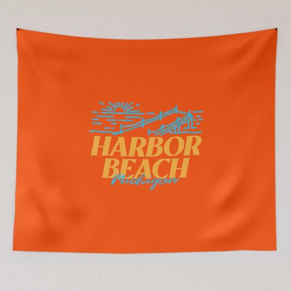 Item preview, Harbor Beach Michigan Sunrise Dock Blue Design designed and sold by Eleven-K.