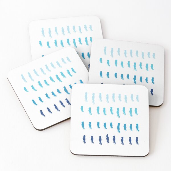 Item preview, Navy Blue and White Ombre Stripes Brush Strokes Print designed and sold by G-Emanuel.