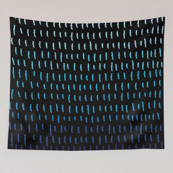 Item preview, Navy Blue and White Ombre Stripes Brush Strokes Print designed and sold by G-Emanuel.