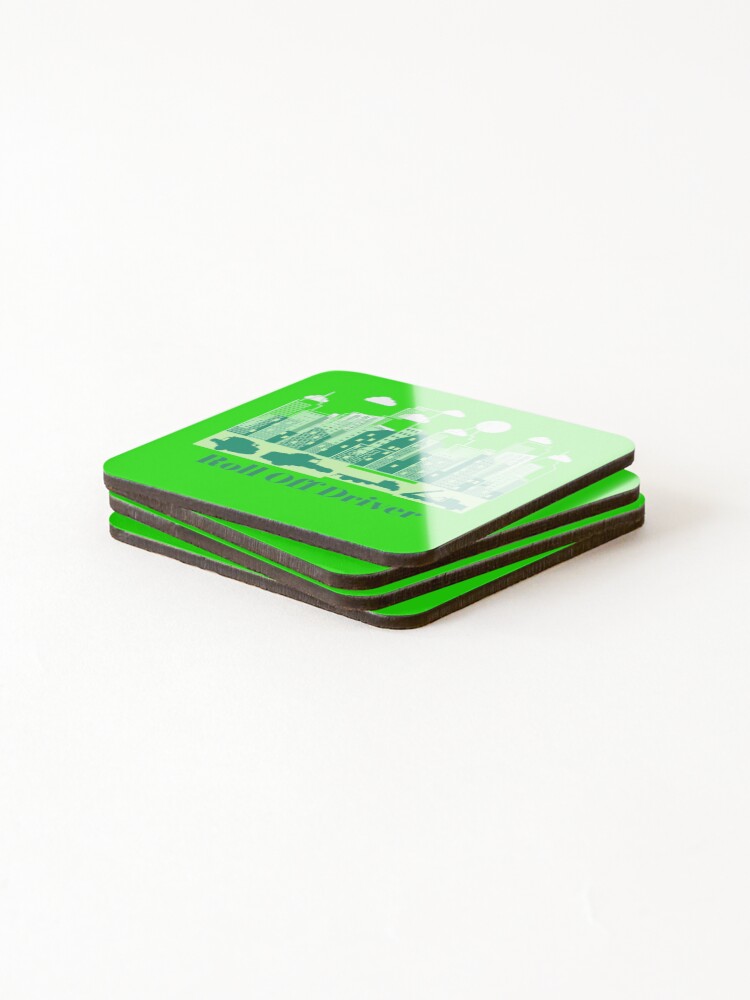 Thumbnail 4 of 5, Coasters (Set of 4), Roll Off Driver designed and sold by RiseSetOnline.