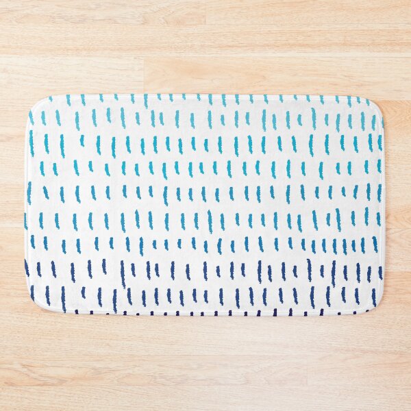 Item preview, Navy Blue and White Ombre Stripes Brush Strokes Print designed and sold by G-Emanuel.