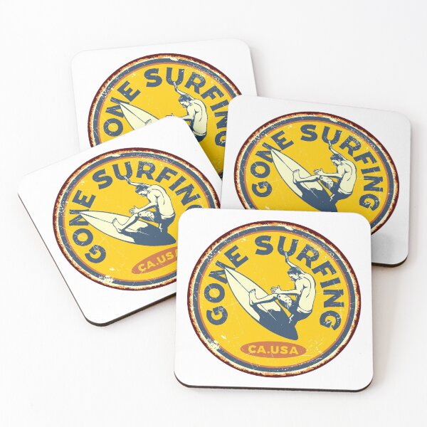 Item preview, Retro Gone Surfing Tag designed and sold by Vector Scout Lab.