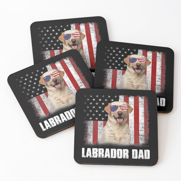 Item preview, American Flag Best Labrador Dad Ever designed and sold by AngelanMichelle.