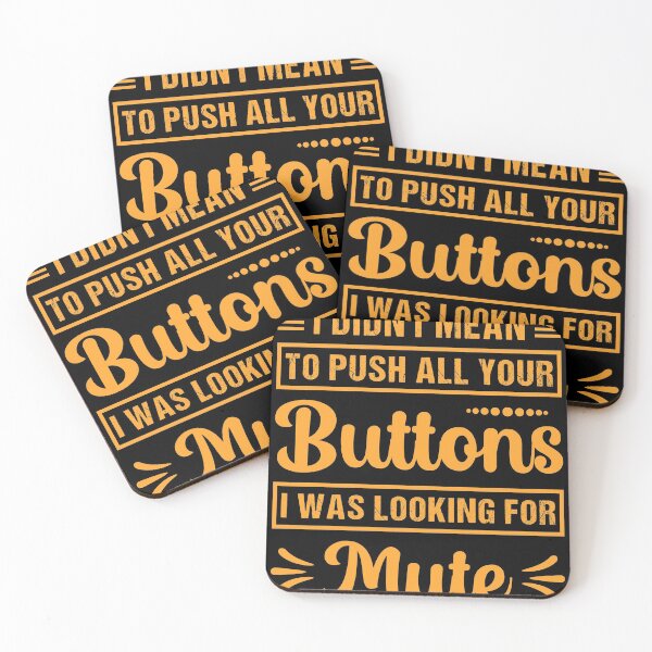 Item preview, Funny mute apperal, Mute, Buttons designed and sold by Dandesin.