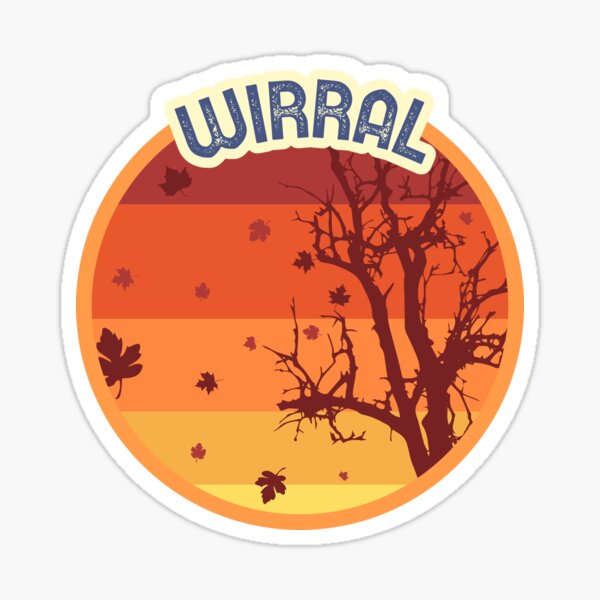 Item preview, Wirral England Leaves Falling Autumn and Fall Amber Autumn, Best gift for September October and November, leaf falling designed and sold by AbsurdStore.